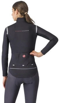 Castelli Perfetto RoS Langarm Jacke Damen (4525557) light black/silver reflex – Castelli Perfetto RoS Langarm Jacke – vielseitiger Wetterschutz für anspruchsvolle Ausfahrten