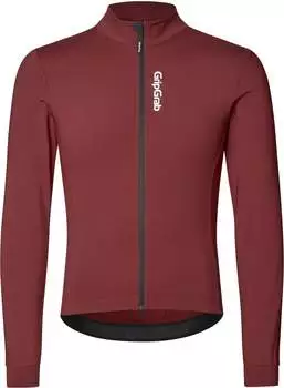 GripGrab Ride Thermal Langarmtrikot dunkelrot