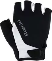 Roeckl ROEGA011017-Black / White-6, Roeckl Basel 2 Short Gloves Schwarz 6 Black /