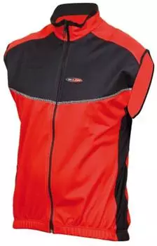 Massi Windtex Weste rot/schwarz