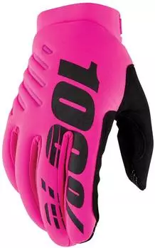 100% Brisker Cold Weather Youth Mountainbike-Handschuhe schwarz/orange