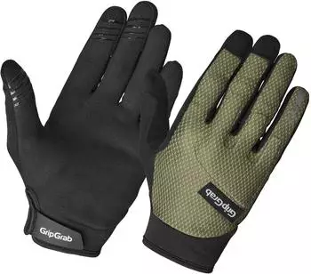 GripGrab Descent Guarded MTB Downhill Handschuhe mit Knöchelschutz olive green