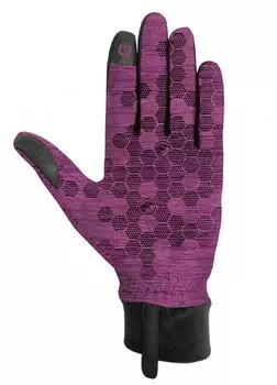 Chiba Allround Light Radhandschuhe mit Polartec-Fleece und Touchfunktion violett