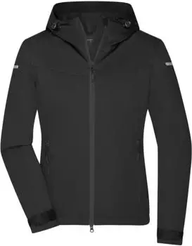James & Nicholson Damen Sports Softshell (JN1179) schwarz