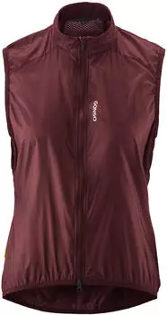 Gonso Road Vest Wind W Funktionsweste Tight Fit rotbraun