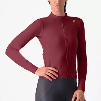Castelli Espresso Thermal Trikot deep bordeaux/viola