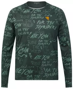 Endura Singletrack Print Langarm MTB Trikot (E5210GCAS) grün