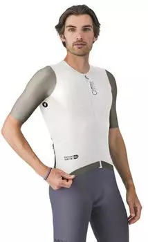 Castelli Corretto Kurzarm-Radtrikot white/clay