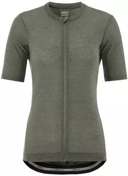 Craft Everyday Wool Short Sleeve Tee Women leaf melange
