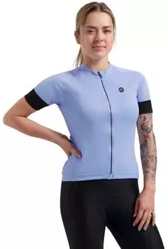 Rogelli Modesta Kurzarm Fahrradtrikot für Damen (ROG352534-990) schwarz/blau