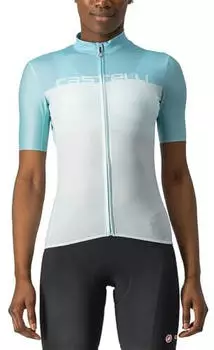 Castelli VELOCISSIMA Jrs Maglia Lunga light acqua/skylight