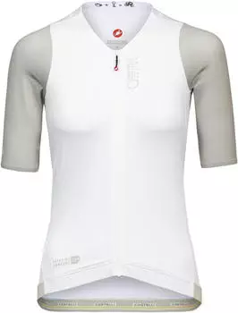 Castelli Corretto Jersey Radtrikot ivory/clay-black