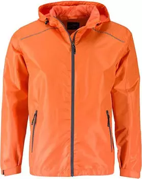 James & Nicholson Funktionsjacke Regenjacke Outdoorjacke wind und wasserdicht (JN1118) orange/carbon
