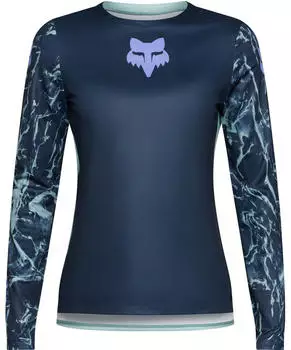 Fox Ranger Img Print LS Jersey - blau