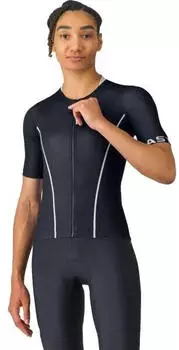 Castelli Anima Flow Kurzarm-Trikot schwarz/wei&szlig;