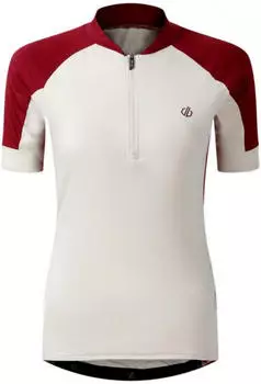 Dare2b Radtrikot mit kurzem &Auml;rmel und halbem Rei&szlig;verschluss (DWT783ZJZ) almond/tibetan red