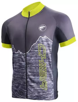 Chiba Watzmann Shirt schwarz/neongelb/apfelgrün