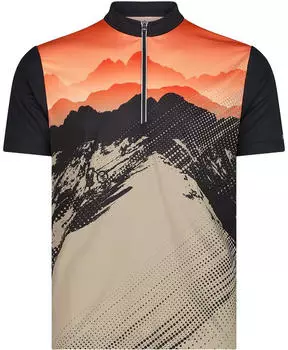 CMP FREEBIKE T-Shirt antracite-corda-orange