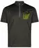CMP Radtrikot mit Brusttasche in 4-Wege-Stretch (98046365) schwarz/pine