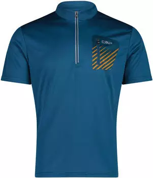 CMP Radtrikot mit Brusttasche aus 4-Way-Stretch (35N6827) blau