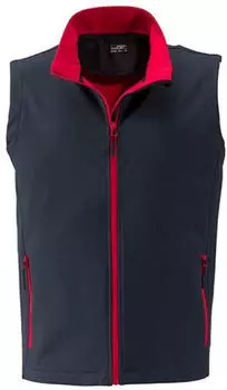James & Nicholson Men's Promo Softshell (JN1128) iron grey/blau