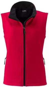 James & Nicholson 3-Lagen Softshell Weste (JN1127) rot/schwarz