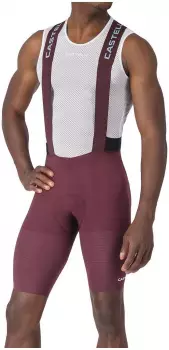 Castelli Premio Black Bibshort Radhose (4525000625XL) deep bordeaux/winter sky