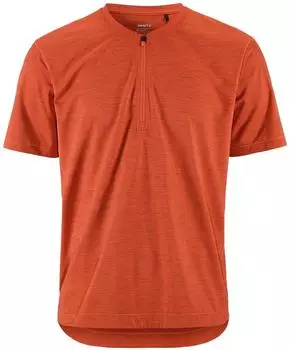 Craft Everyday Half Zip Kurzarm Trikot (C17347) carneol
