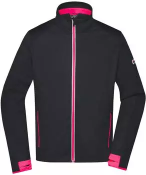James & Nicholson Sport LT3174 Softshelljacke (JN1126) schwarz/hellrot