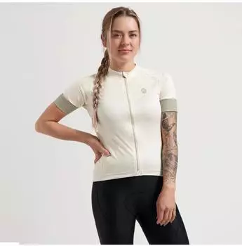 Rogelli Modesta Radtrikot Kurzarm beige