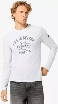 Super Natural Better Bike Bio C Longsleeve white/stormy weather