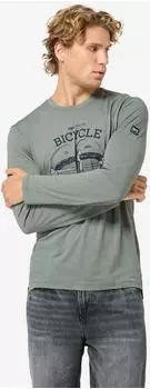 Super Natural Bike Enthusiast Longsleeve (SNMP02107) eucalyptus/various