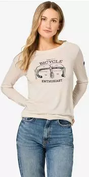 Super Natural Bike Enthusiast Longsleeve Merino (SNWP04112-20K-S) tapioca/various