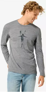 Super Natural Freedom On Wheels Longsleeve (SNMP02106) cashmere grey melange