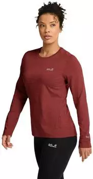 Jack Wolfskin Trail LS W T-Shirt (A66366) merlot