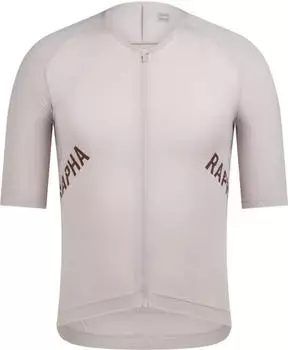 Rapha Pro Team Aero Trikot kurzarm silver gray/rum raisin (Herren) (BEV01XX-SRR)