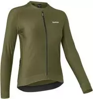 GripGrab 6233-oliven, GripGrab PACR lang&auml;rmliges Radtrikot Damen Olivgr&uuml;n...