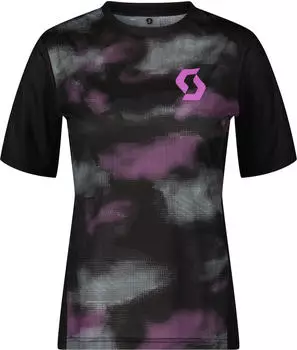 Scott Trail Vertic Trikot kurzarm black/liquid purple (Damen) (421415-8006)