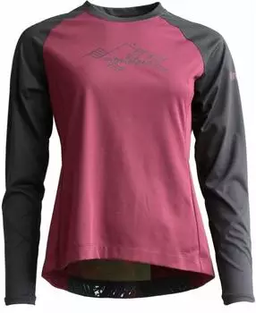 Zimtstern PureFlowz Trikot langarm windsor wine/pirate black (Damen) (W10036-5018)
