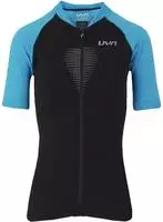 Uyn O101972-B788, UYN Granfondo kurzarm Fahrradtrikot Damen blackboard/danube blue XL