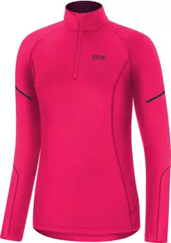 Gore Wear M Mid Zip Trikot langarm hibiscus pink (Damen) (100534-AK00)