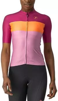 Castelli Aero Pro Trikot kurzarm pink/coral flash/magenta (Damen) (4522057-575)