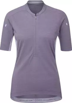 Rab Cindercrino Zip Trikot kurzarm purple sage (Damen) (QBL-50-PSG)