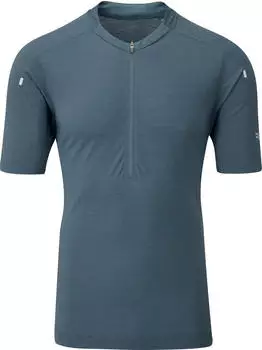 Rab Cindercrino Zip Trikot kurzarm orion blue (Herren) (QBL-49-ORB)