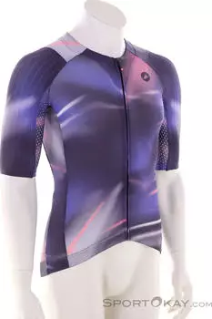 Castelli Aero Race 8S Trikot kurzarm night shade/rosa giro (Herren) (4526008-502)