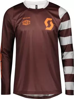 Scott Trail Vertic Trikot langarm maroon red/orange pumpkin (Herren) (275296-6436)