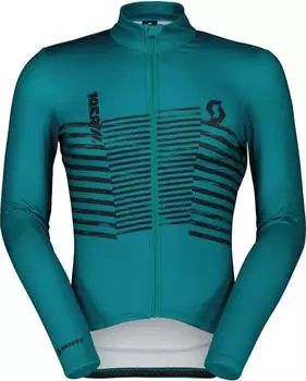Scott RC Team Warm Graphics Trikot langarm winter green (Herren) (411024-7616)