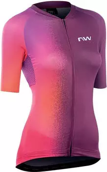 Northwave Blade Trikot kurzarm plum/iridescent (Damen) (89221026-36)