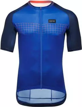 Gore Wear Grid Fade 2.0 Trikot kurzarm ultramarine blue/fireball (Herren) (100946-BLAY)