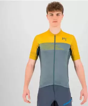 Karpos Green Fire Trikot kurzarm north atlantic/lemon curry (Herren) (2501101-043)